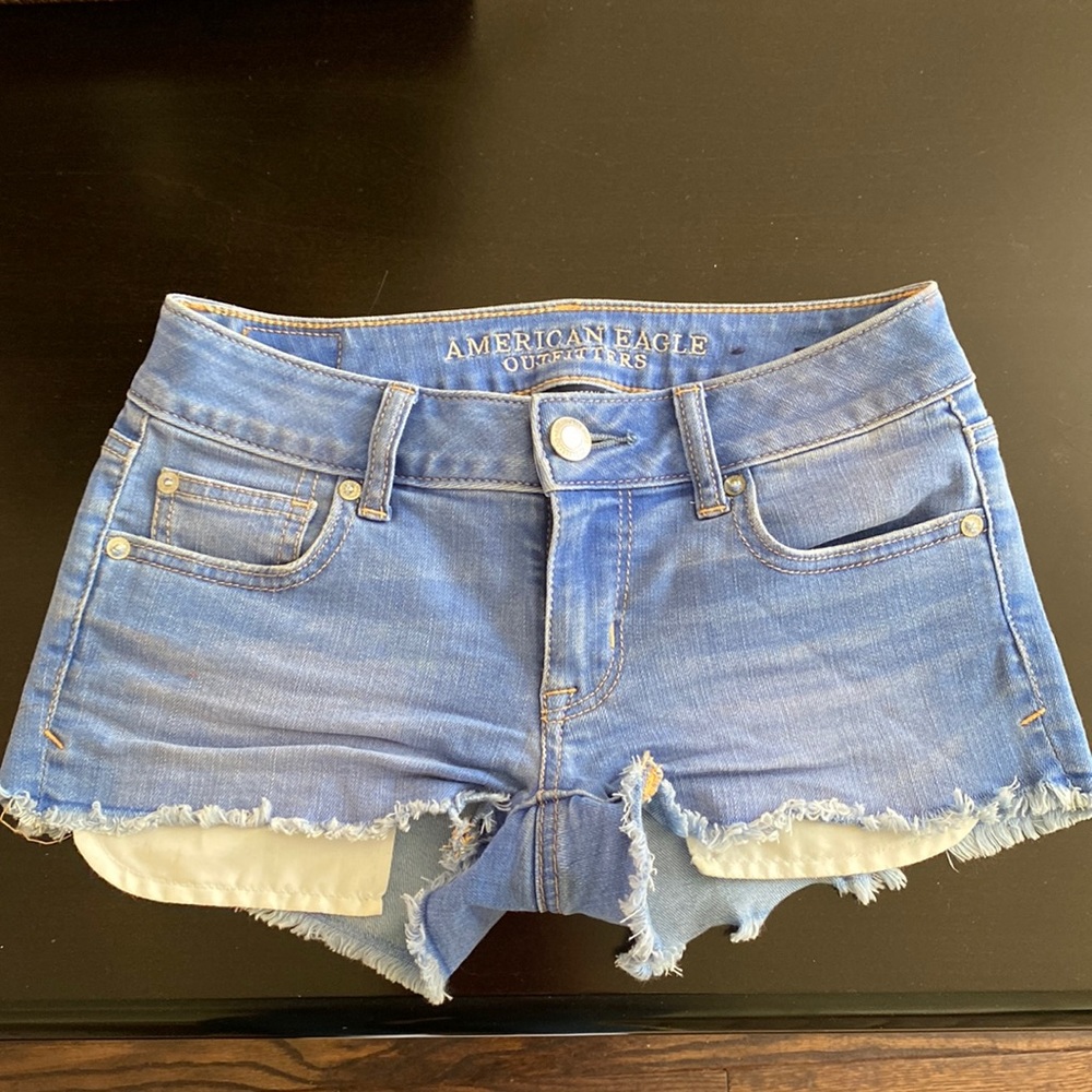 American Eagle Low Rise Denim Shorts